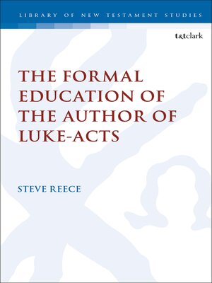 cover image of The Formal Education of the Author of Luke-Acts